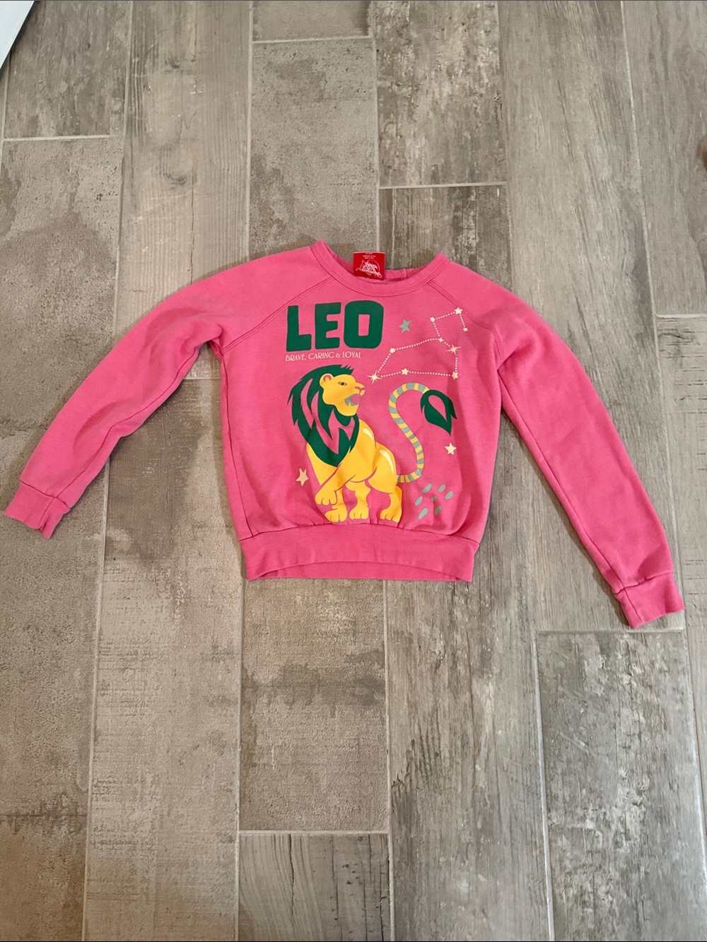Midnight Rider Pink Sweatshirt with Green Graphic